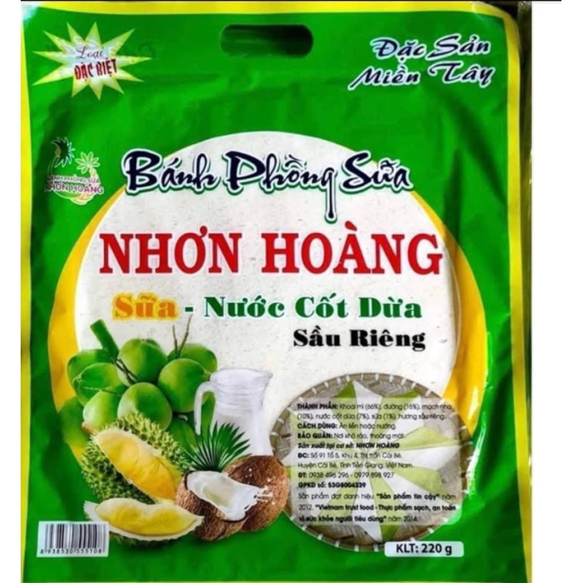 Bánh phồng sữa nhơn hoàng