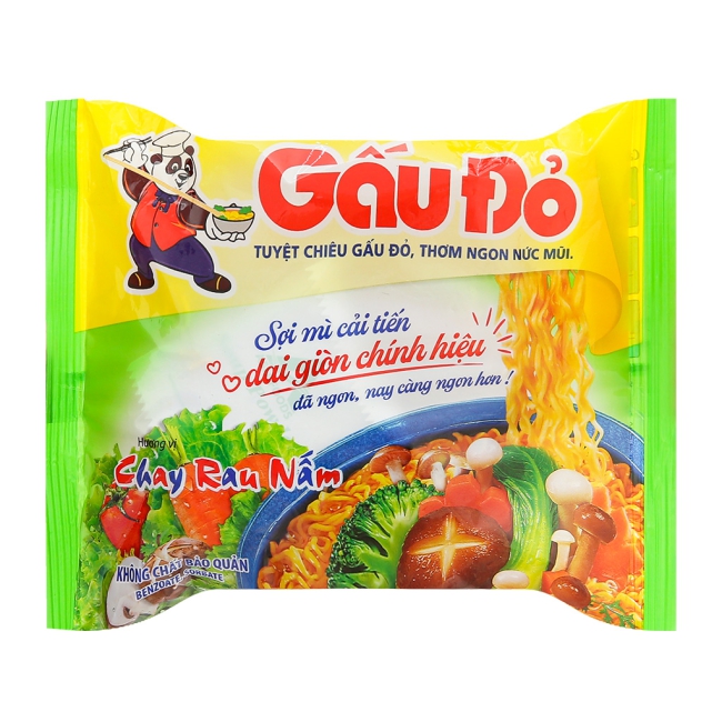 Mì chay gấu đỏ